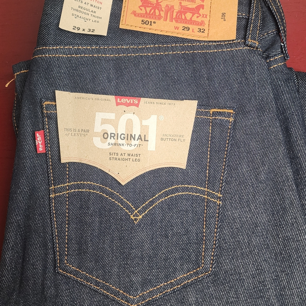 Levi's Dark Indigo Denim Pants Classic Fit